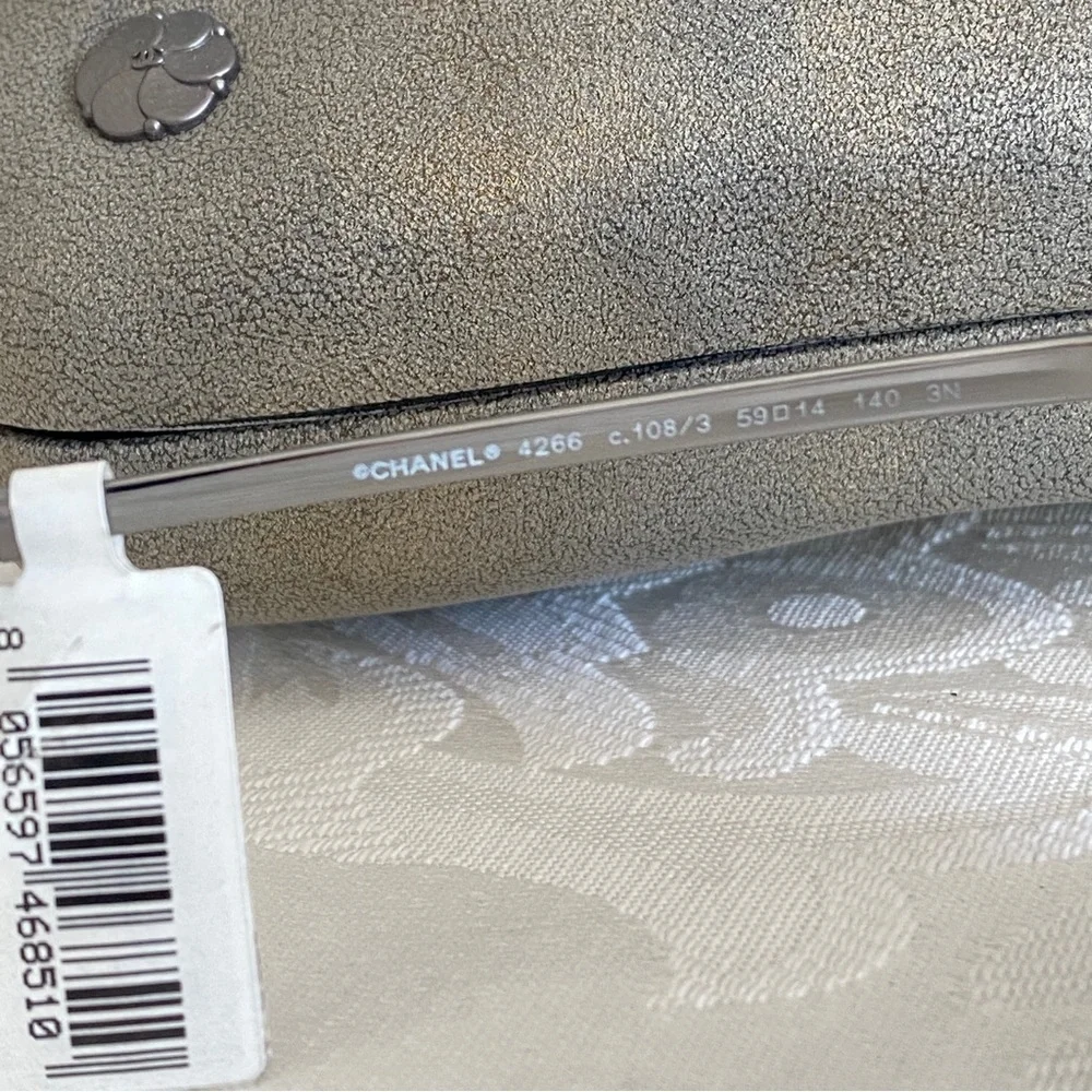 Chanel Butterfly Silver Frame Sunglasses